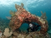 Sally in an Undersea Arch